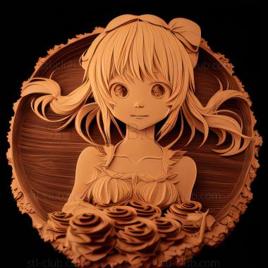 3D модель Charlotte Pudding one Pieиз АНИМЕ (STL)